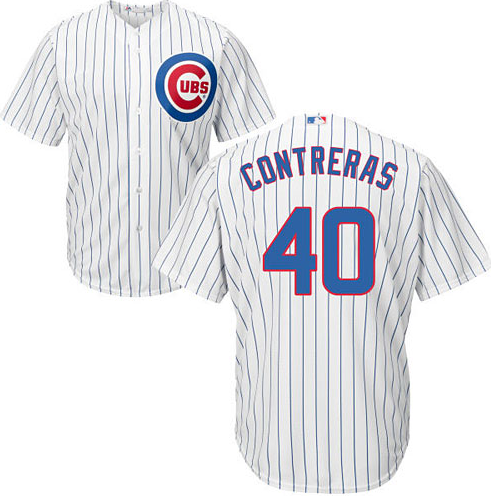 Youth Willson Contreras Chicago Cubs Replica Home Jersey By Majestic