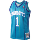 Men’s Baron Davis Charlotte Hornets Teal 1999-2000 Swingman Replica Jersey By Mitchell & Ness - Pro Jersey Sports