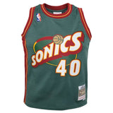 Youth Shawn Kemp Seattle Supersonics Mitchell & Ness 1996-96 Green NBA Swingman Hardwood Classics Jersey - Pro Jersey Sports