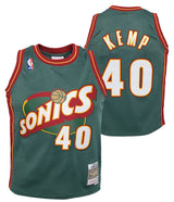 Youth Shawn Kemp Seattle Supersonics Mitchell & Ness 1996-96 Green NBA Swingman Hardwood Classics Jersey - Pro Jersey Sports