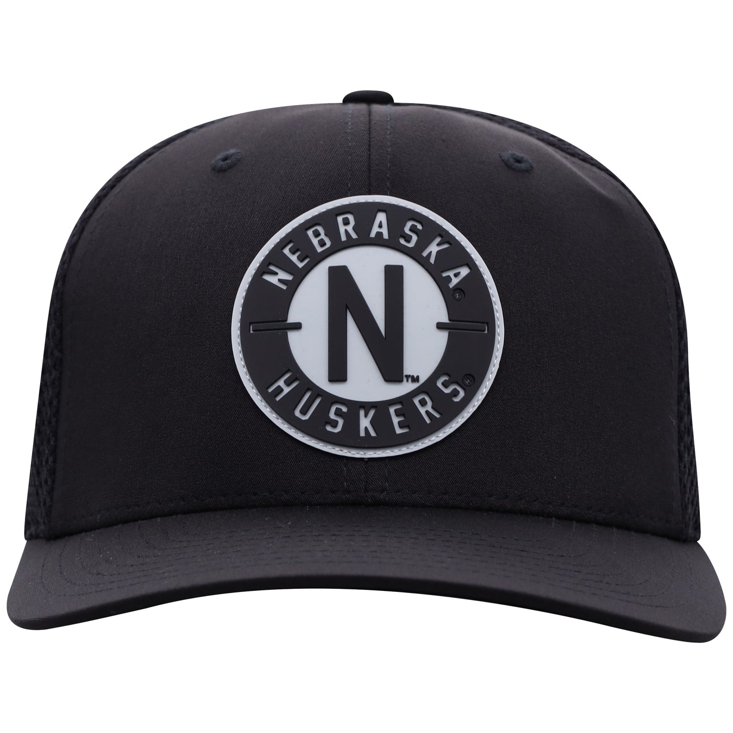 Men's Top Of The World Nebraska Cornhuskers Black Abbott One Fit Flex Fit Hat