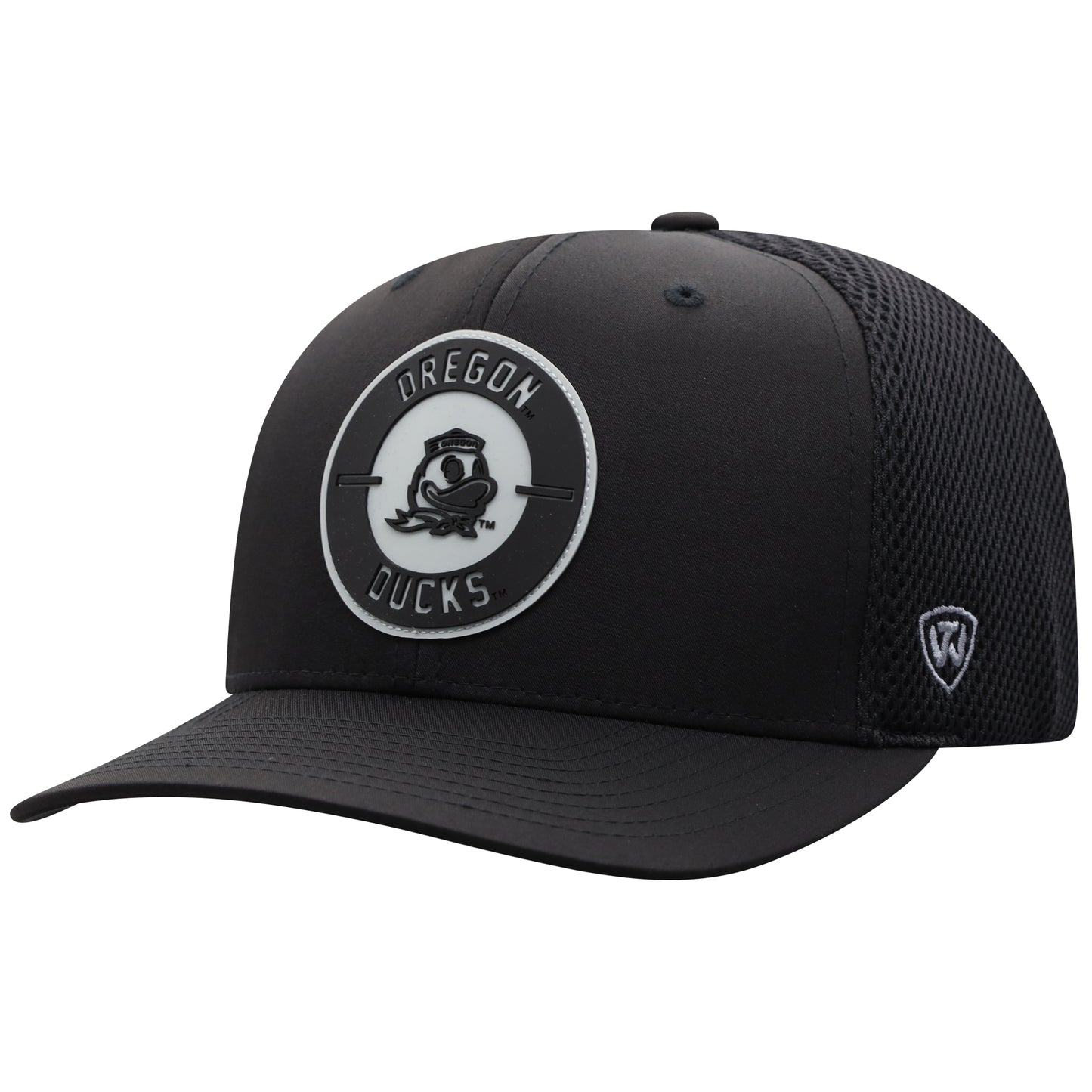 Men's Top Of The World Oregon Ducks Black Abbott Adjustable Hat