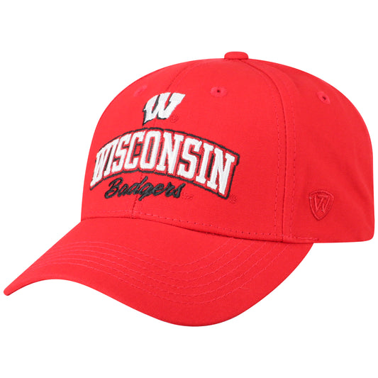 Mens Wisconsin Badgers Advisor Adjustable Hat By Top Of The World