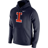 Illinois Fighting Illini Nike Club Fleece Pullover Hoodie – Navy - Pro Jersey Sports