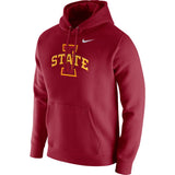 Nike Men's Iowa State Cyclones Red Club Fleece Hoodie - Pro Jersey Sports