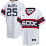 NIKE Men's Andrew Vaughn Chicago White Sox Home White 1983 Sunday Alternate Premium Stitch Replica Jersey - Pro Jersey Sports