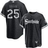 Men's Andrew Vaughn Chicago White Sox Nike Black City Connect Premium Stitch Replica Jersey - Pro Jersey Sports