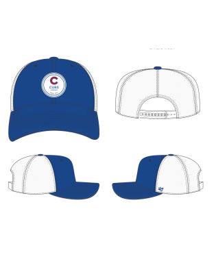 Chicago Cubs '47 Dupree Trucker Snapback Hat - Royal/White