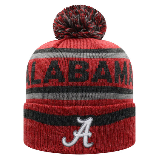 Alabama Crimson Tide NCAA Top of the World Buddy Cuffed Knit Hat
