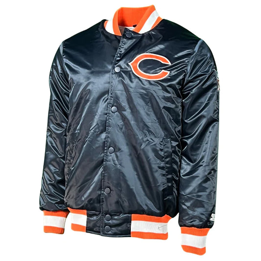 Men's Chicago Bears Old School Original Starter Satin Jacket