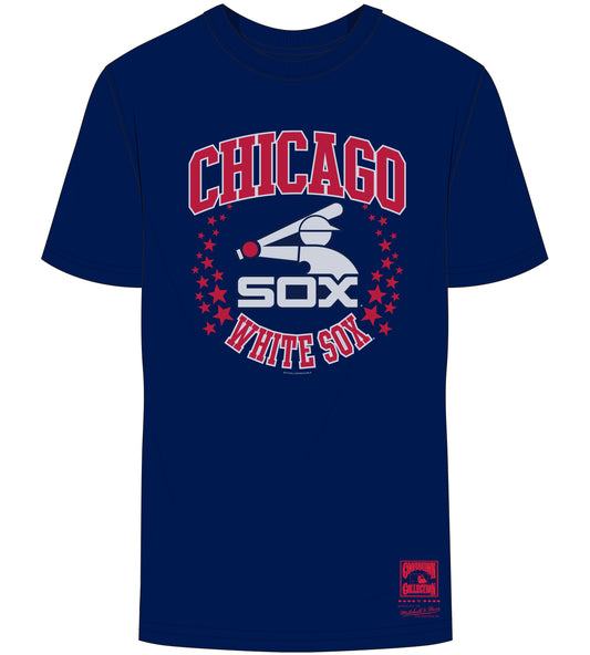 Men's Chicago White Sox Mitchell And Ness Cooperstown Collection Navy Hometown Champs Tee