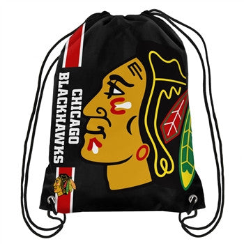 Chicago Blackhawks Big Logo Drawstring Backpack - Pro Jersey Sports