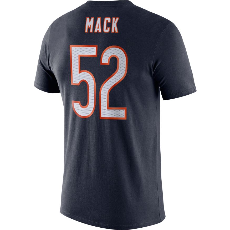 Men's Chicago Bears Khalil Mack Nike Navy Player Pride Name & Number Performance T-Shirt