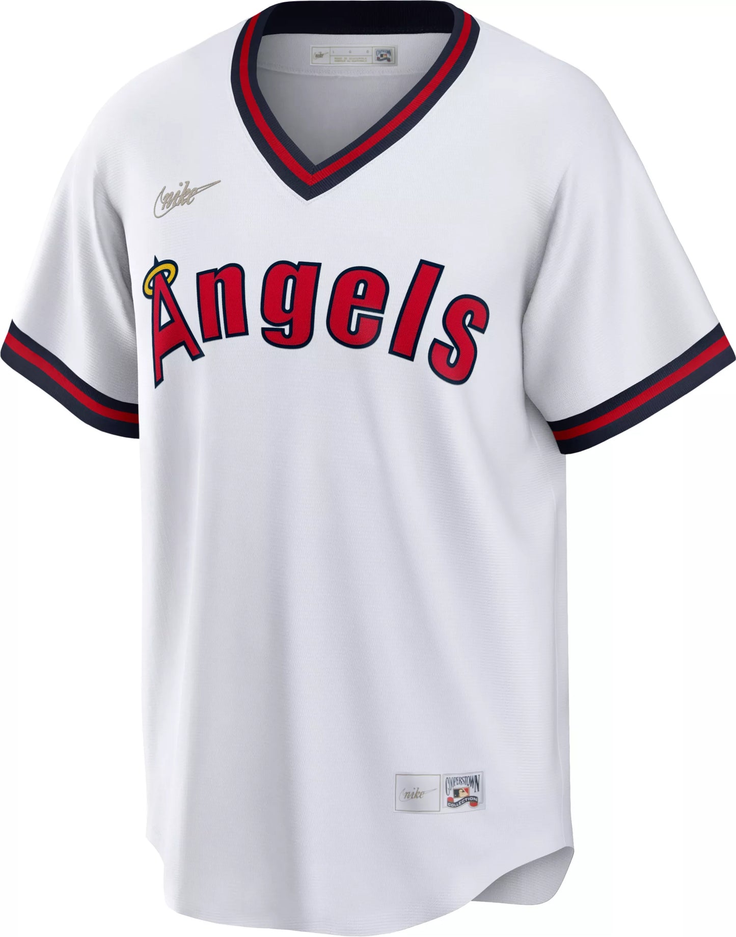 Nike Men's Los Angeles Angels Cooperstown White Cool Base Jersey