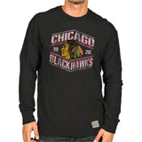Chicago Blackhawks Adult Distressed Long Sleeve Logo Shirt - Pro Jersey Sports