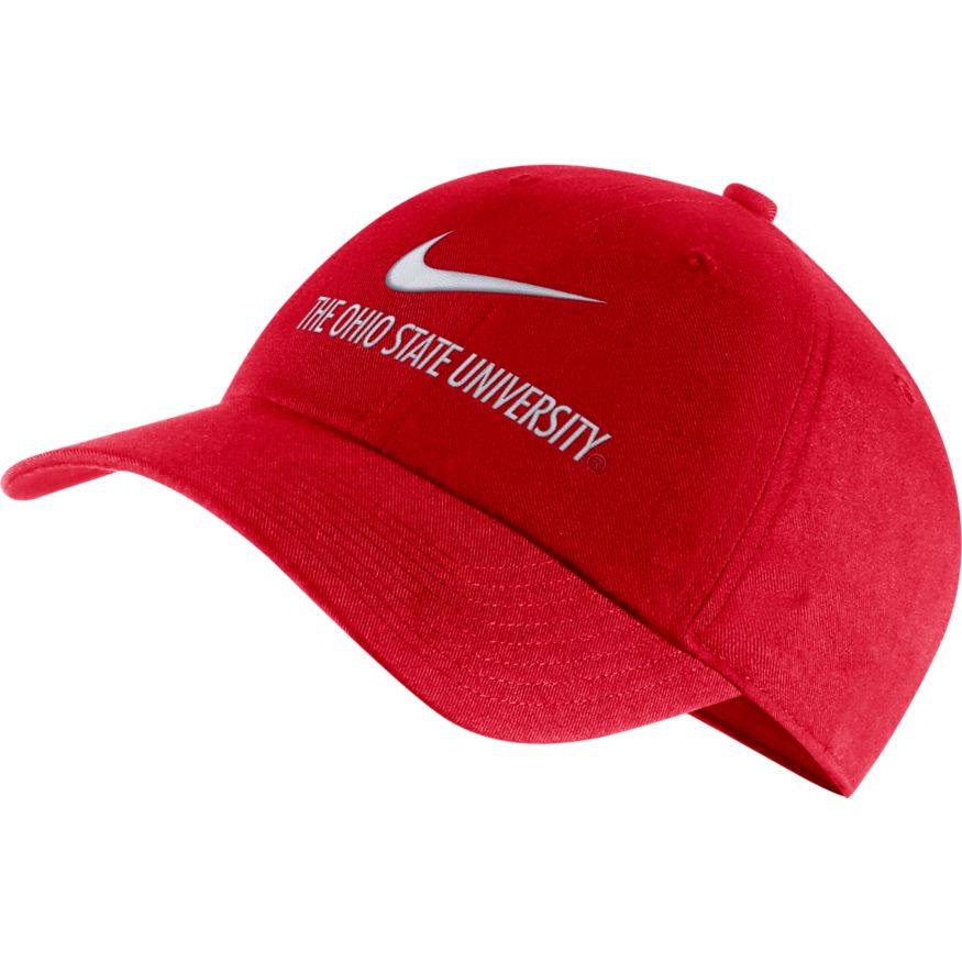 Nike The Ohio State Buckeyes Swoosh Heritage 86 Arch Adjustable Performance Hat