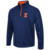 Illinois Fighting Illini Performance Fleece 1/4 Zip Track Jacket By Colosseum Athletics - Pro Jersey Sports