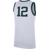 Men's Michigan State Spartans Nike Replica Retro #12 Basketball Jersey – White - Pro Jersey Sports