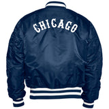 Men's Chicago White Sox Alpha Industries X New Era Navy Cooperstown Collection MA-1 Bomber Jacket - Pro Jersey Sports