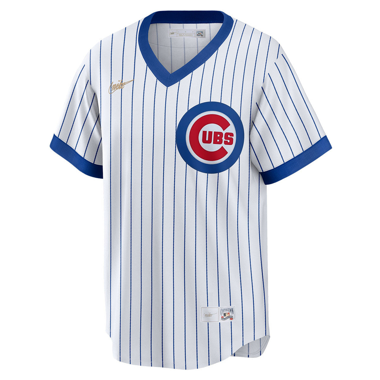Men's Chicago Cubs Home White Cooperstown Replica Jersey by Nike