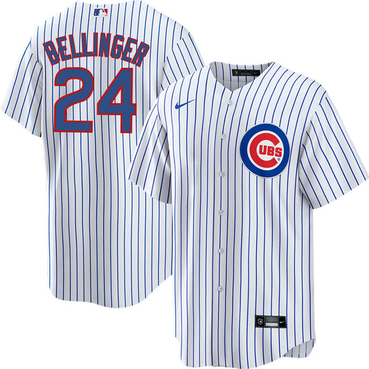 NIKE Youth Cody Bellinger Chicago Cubs White Home Replica Jersey W/Pro Twill lettering
