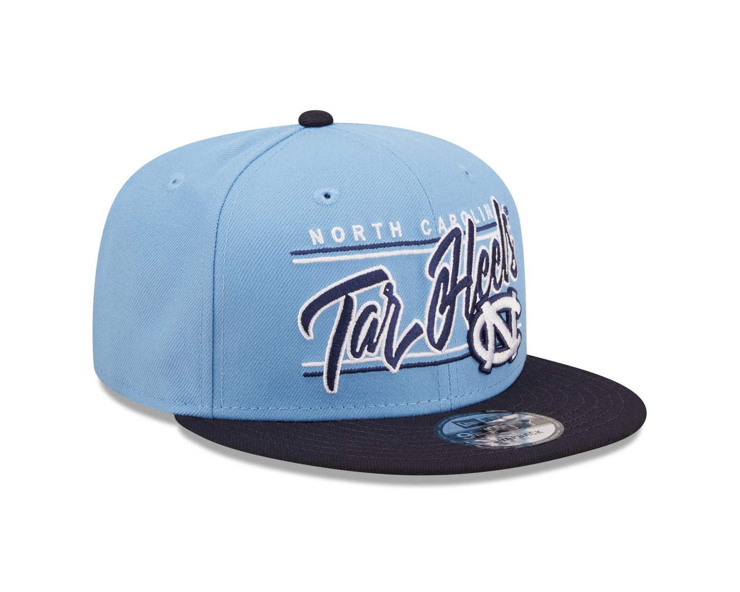 Men's New Era Carolina Blue North Carolina Tar Heels Team Script 9FIFTY Snapback Hat