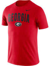 Men's Georgia Bulldogs Nike Arch Suede Tee- Red - Pro Jersey Sports