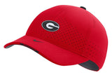 Nike Men's Georgia Bulldogs Red AeroBill Swoosh Adjustable Classic 99 Football Sideline Hat - Pro Jersey Sports