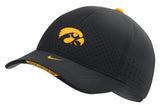 Men's Iowa Hawkeyes Black Authentic Team Issue Aerobill Flex Hat - Pro Jersey Sports