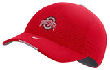 Nike Men's Ohio State Buckeyes Red AeroBill Swoosh Adjustable Classic 99 Football Sideline Hat - Pro Jersey Sports