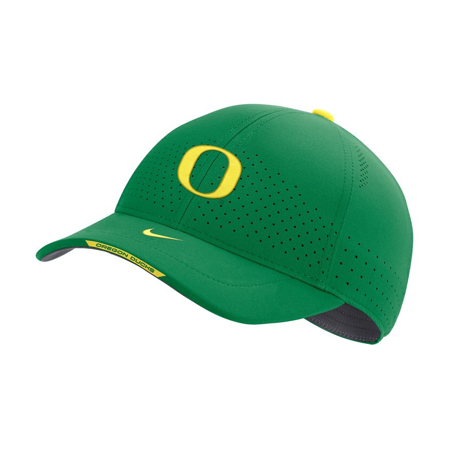 Men's Oregon Ducks Apple Green Authentic Team Issue Aerobill Flex Hat