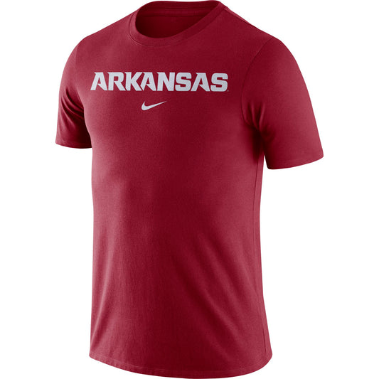 Arkansas Razorbacks Nike Essential Wordmark T-Shirt – Maroon