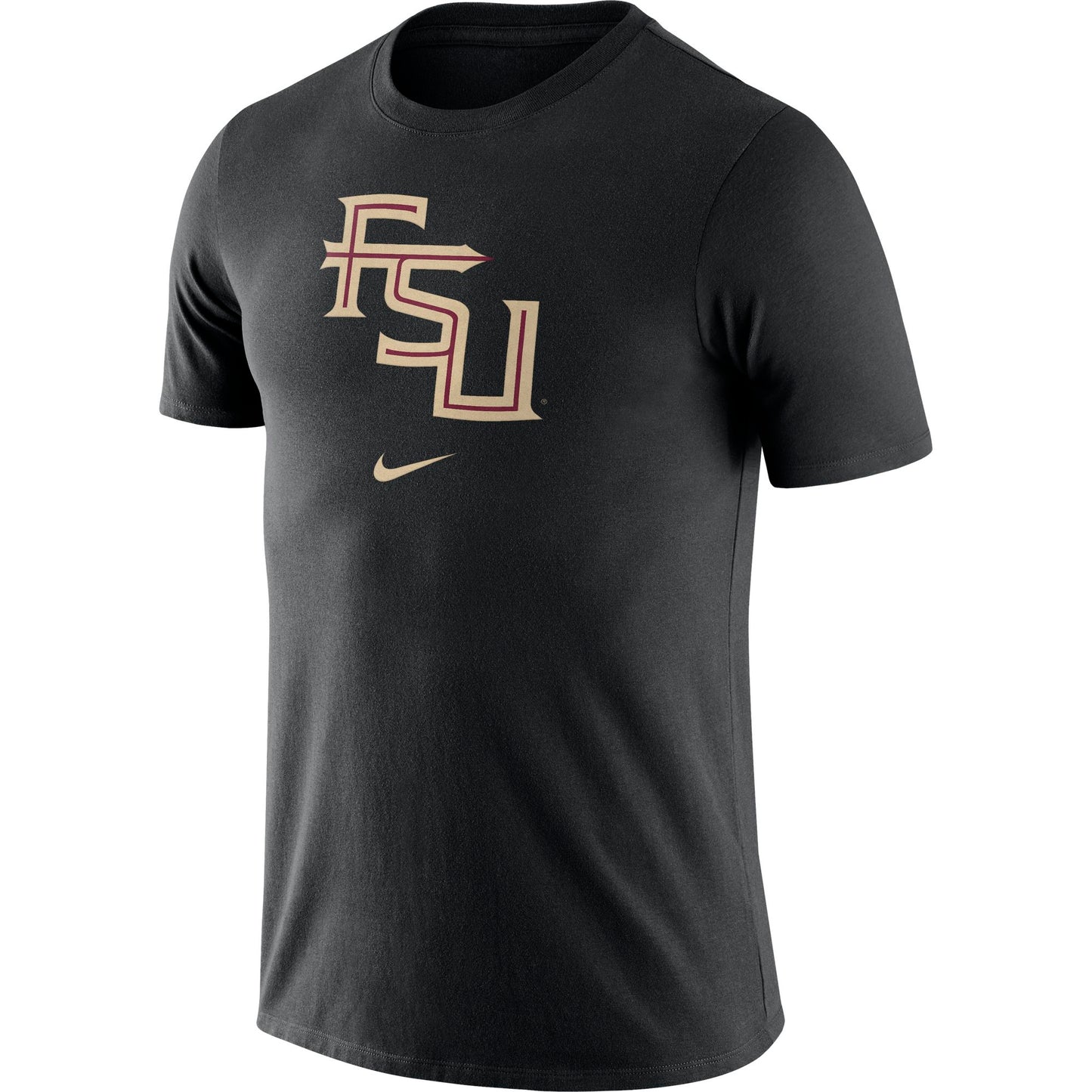 Nike Men's Florida State Seminoles Essential Logo Black T-Shirt
