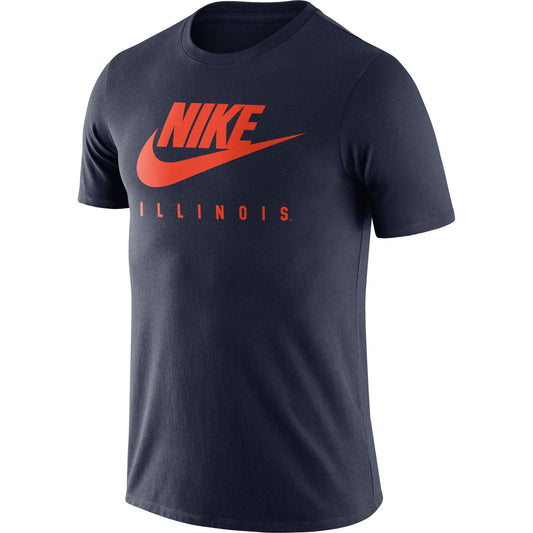 Men's Illinois Fighting Illini Navy Nike College Future T-Shirt