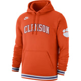 Men's Clemson Tigers Orange Retro Fleece Hoodie - Pro Jersey Sports