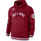 Men's Nike Oklahoma Sooners Maroon Retro Fleece Pullover Hoodie - Pro Jersey Sports