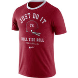 Men's Alabama Crimson Tide Football Crimson Vault Helmet Logo T-Shirt By Nike - Pro Jersey Sports