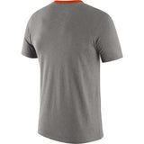Men's Clemson Tigers Football Gray Vault Helmet Logo T-Shirt By Nike - Pro Jersey Sports