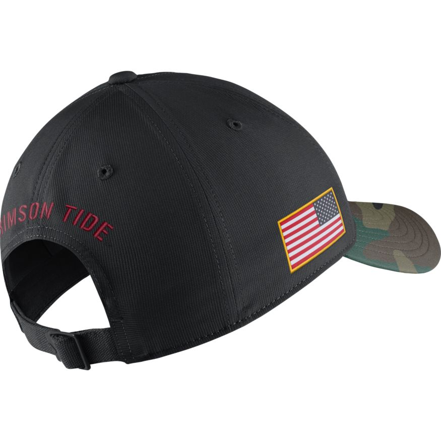Alabama Crimson Tide Nike Legacy 91 2021 Veterans Camo Adjustable Hat