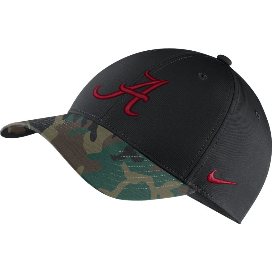 Alabama Crimson Tide Nike Legacy 91 2021 Veterans Camo Adjustable Hat