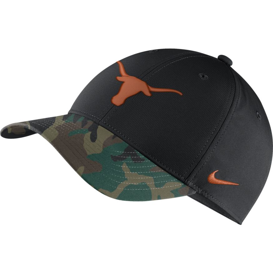 Texas Longhorns Nike Legacy 91 2021 Veterans Camo Adjustable Hat