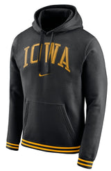 Men's Iowa Hawkeyes Nike Black Retro Fleece Hoodie - Pro Jersey Sports