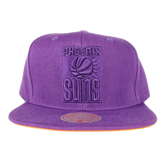Phoenix Suns Mitchell & Ness Tonal Eclipse Snapback Hat- Purple