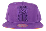 Phoenix Suns Mitchell & Ness Tonal Eclipse Snapback Hat- Purple - Pro Jersey Sports