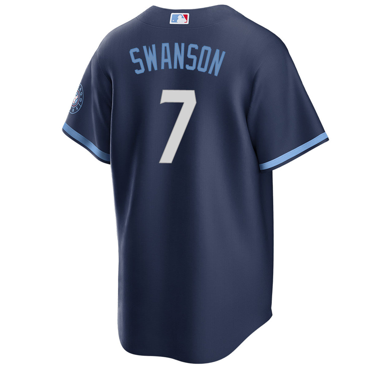 Men's Dansby Swanson Chicago Cubs  Nike Navy City Connect Premium Replica Player Jersey