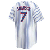 NIKE Youth Dansby Swanson Chicago Cubs White Home Replica Jersey - Pro Jersey Sports