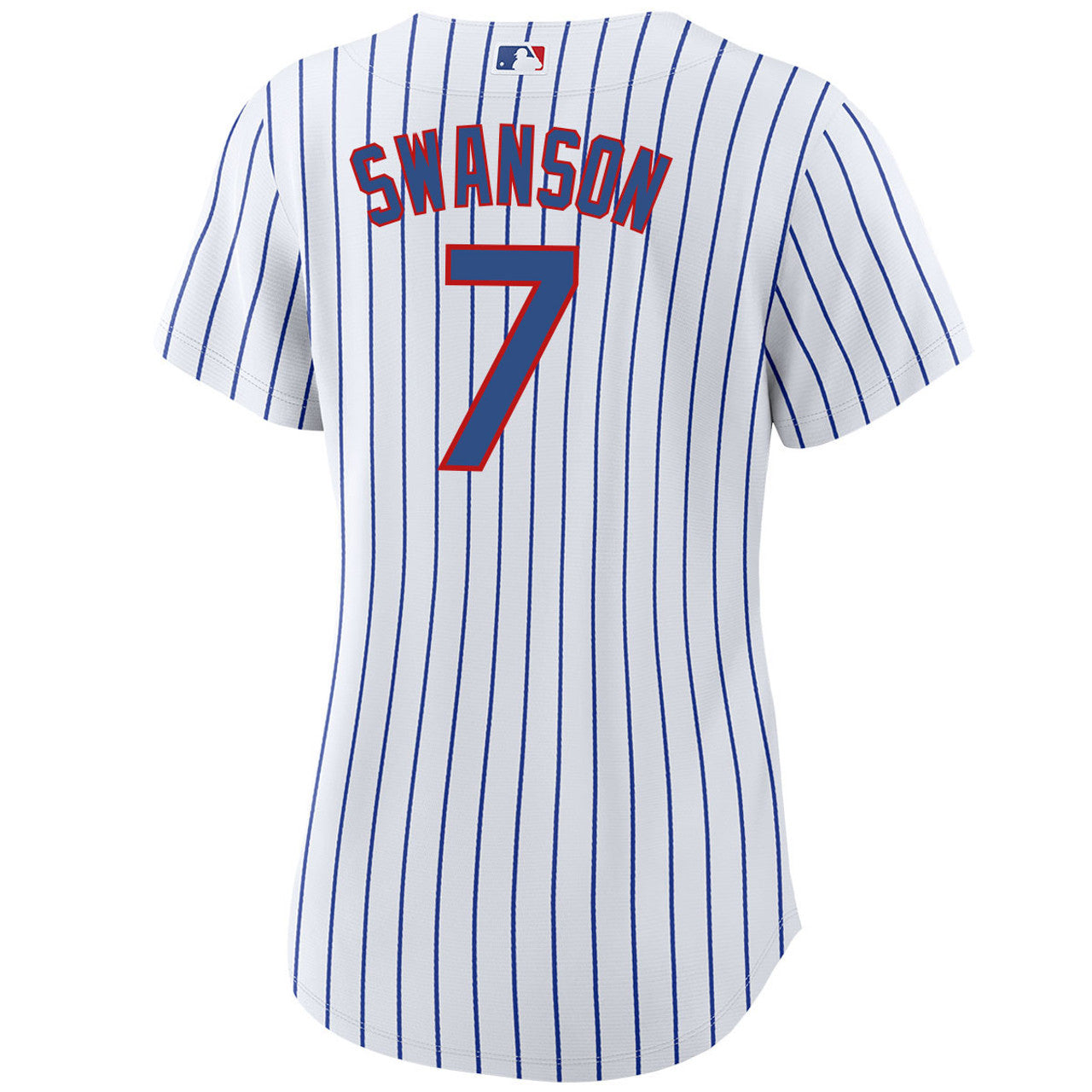 Women's Dansby Swanson Chicago Cubs Nike White Home Premium Stitch Replica Team Jersey