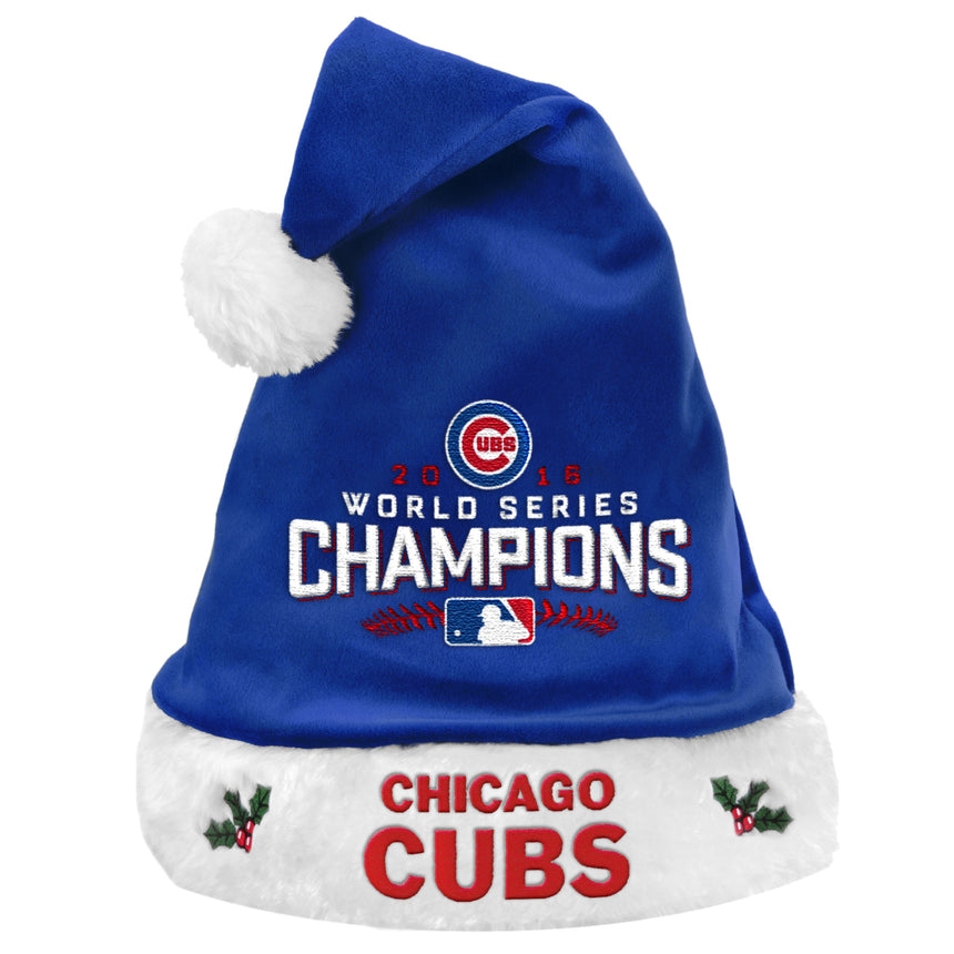 Chicago Cubs 2016 World Series Champions Christmas Hat - Pro Jersey Sports