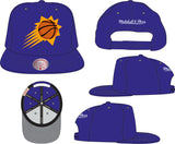 Men's Phoenix Suns Mitchell & Ness Ground 2.0 Purple Burst Snapback Adjustable Hat - Pro Jersey Sports