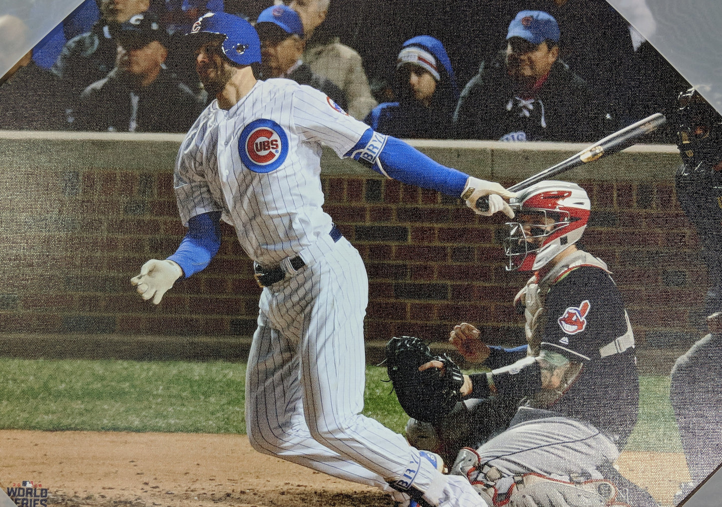 Chicago Cubs Kris Bryant 2016 World Series Action Shot 16X20 Canvas Photo Home Game